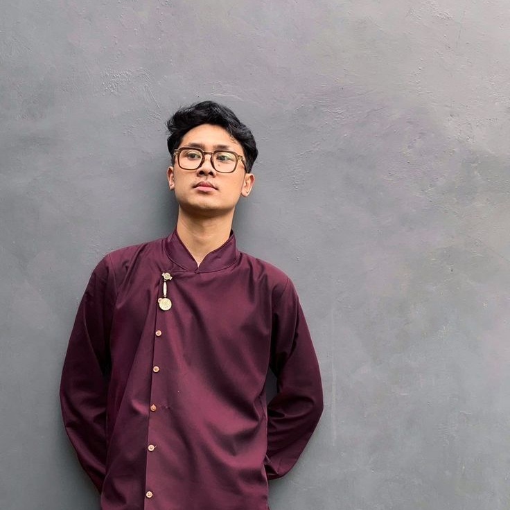 Foto Asli Baju Koko Pria Modern Burgundy Eksklusif Cindi Raya Fashion